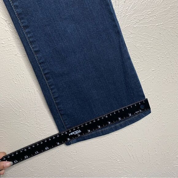 Banana republic flare jeans midi rise blue dark wash - Picture 8 of 11